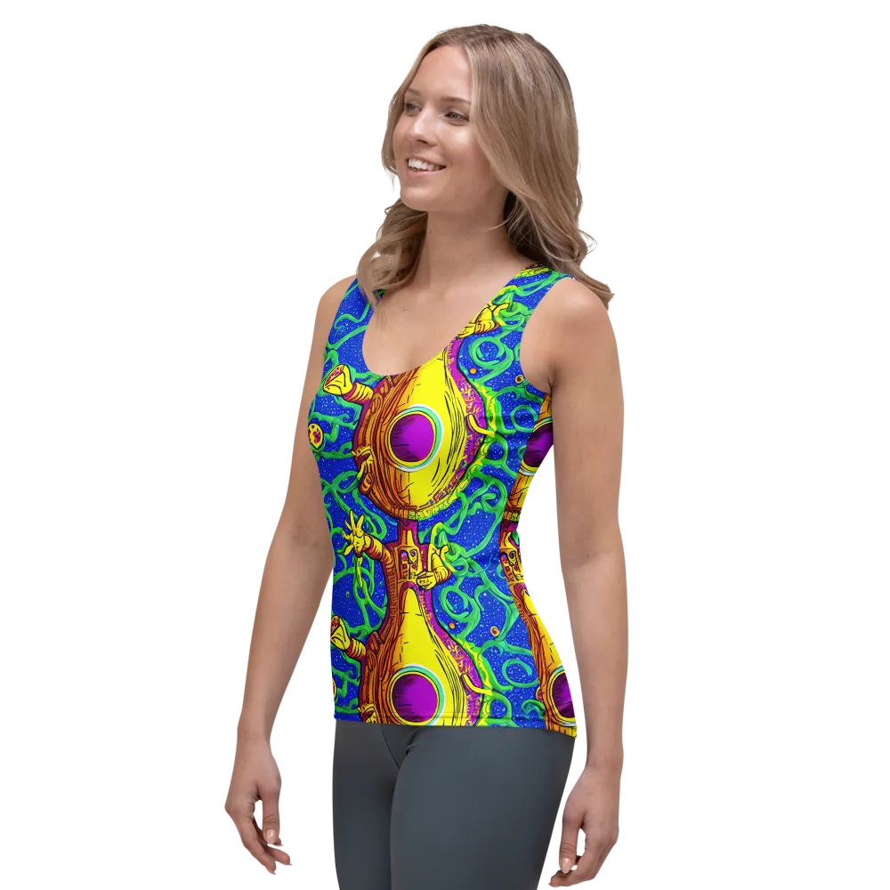 Sprawling Spectacle on Women's Tank Top — Left Front