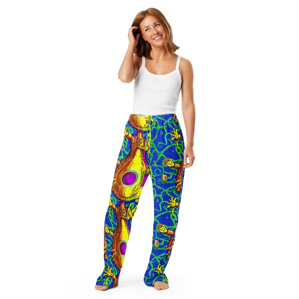 Sprawling Spectacle on Women's Pajama Pants — Front