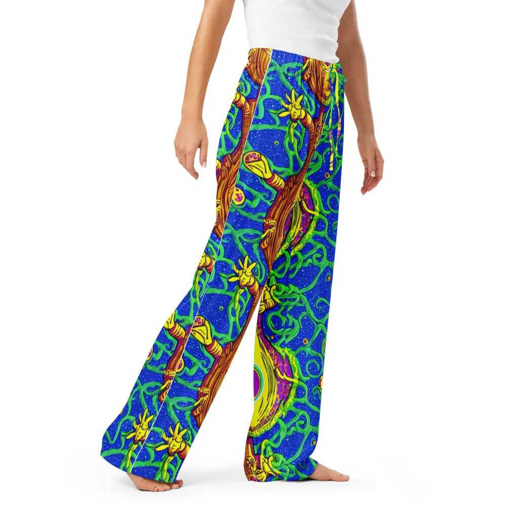 Sprawling Spectacle on Women's Pajama Pants — Right Front