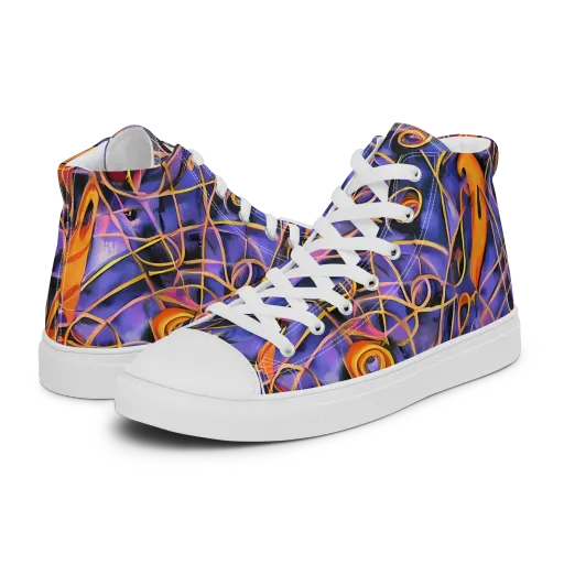 Bailly's Twist on a Men's High Top Canvas Shoes