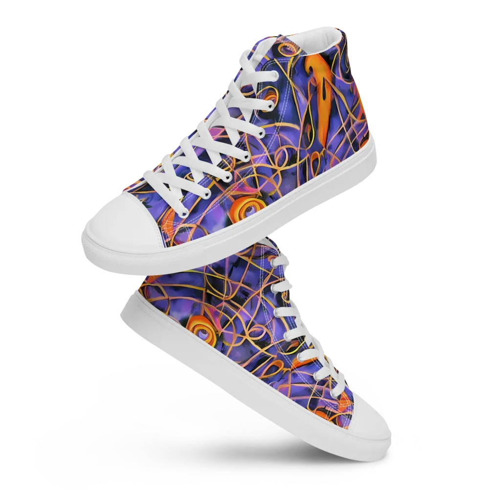 Bailly's Twist on Women's High Top Canvas Shoes — Front