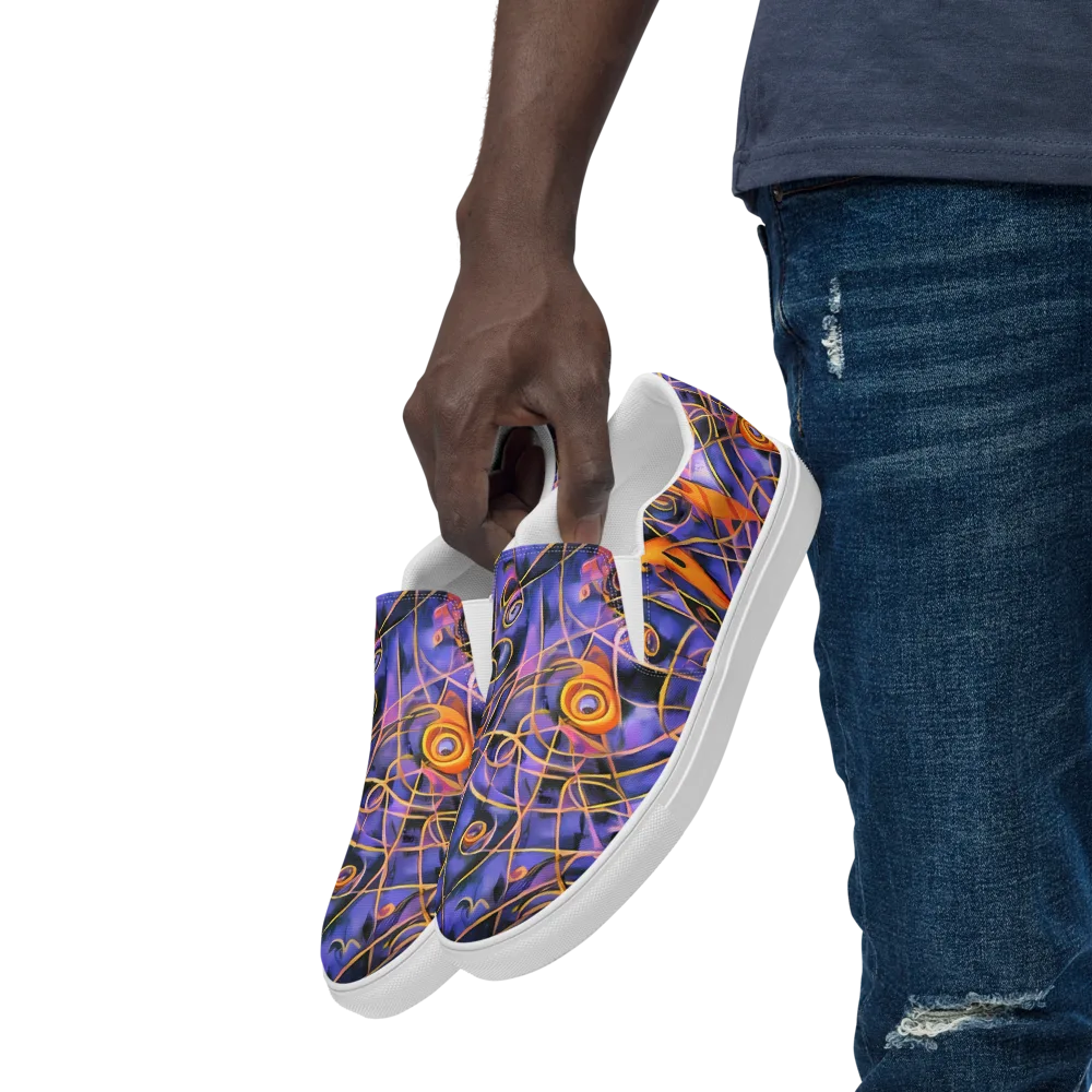 Bailly's Twist on Men's Slip-On Canvas Shoes — Left Front