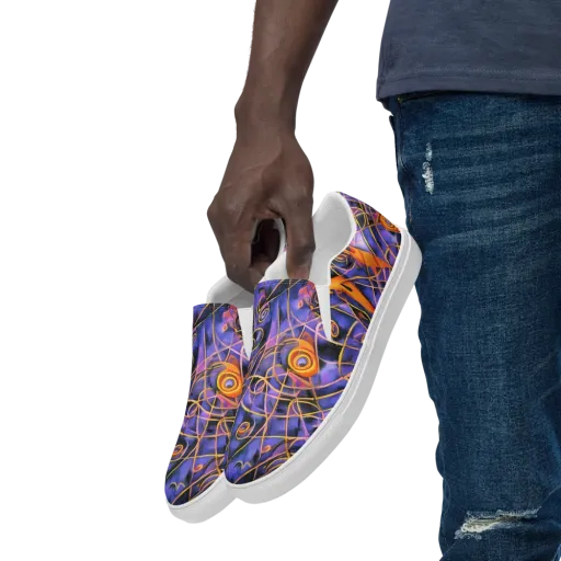 Bailly's Twist on a Men's Slip-On Canvas Shoes