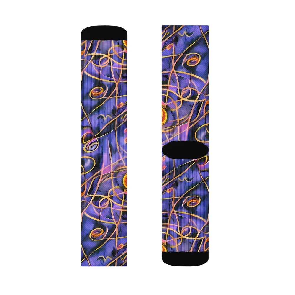 Bailly's Twist on Socks — Left Sock