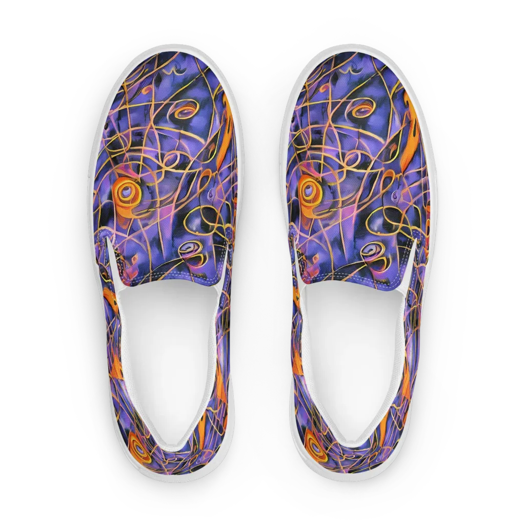 Bailly's Twist on Women's Slip-On Canvas Shoes — Front