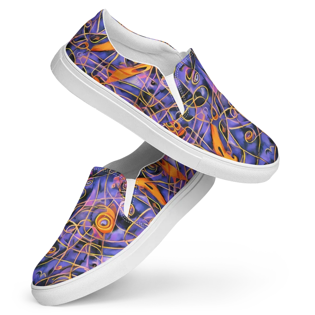 Bailly's Twist on Women's Slip-On Canvas Shoes — Front
