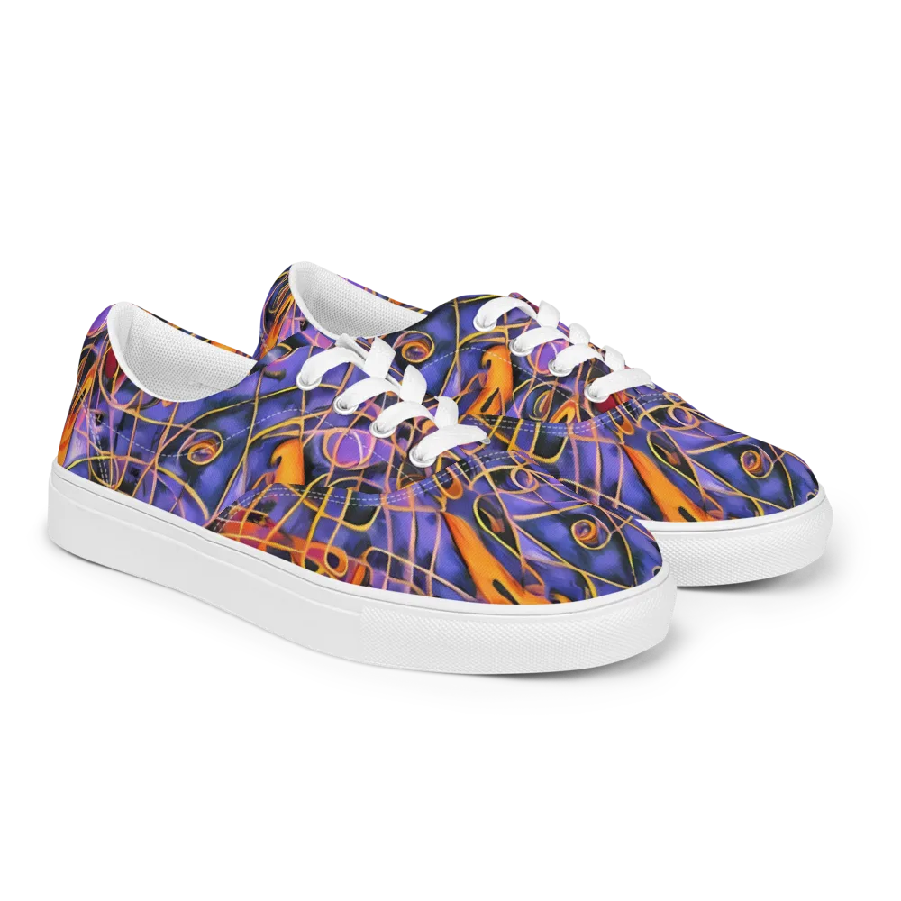 Bailly's Twist on Men's Lace-Up Canvas Shoes — Right Front