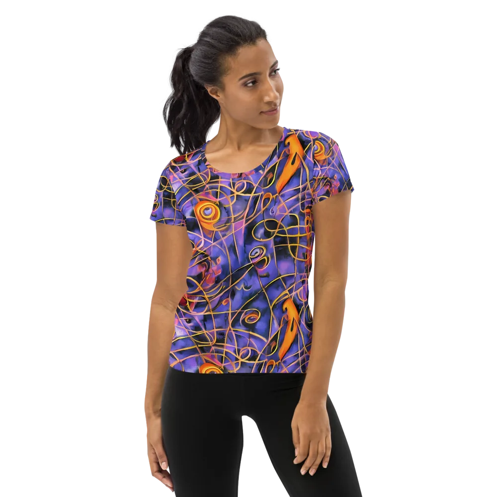 Bailly's Twist on Women's Athletic T-Shirt — Front