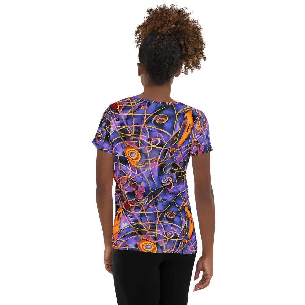 Bailly's Twist on Women's Athletic T-Shirt — Back