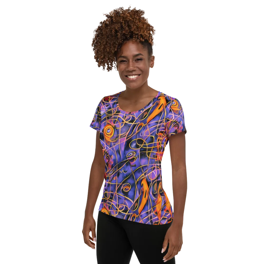 Bailly's Twist on Women's Athletic T-Shirt — Left