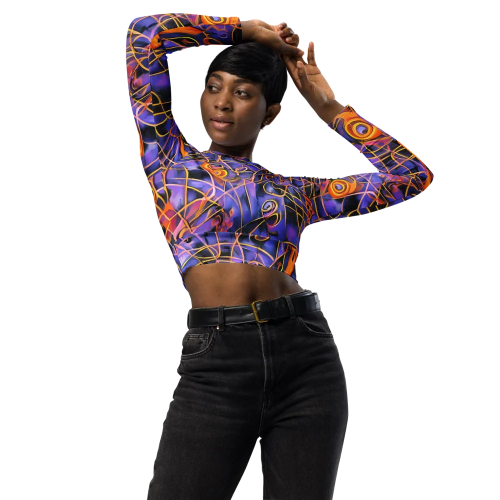 Bailly's Twist on Long Sleeve Crop Top — Front