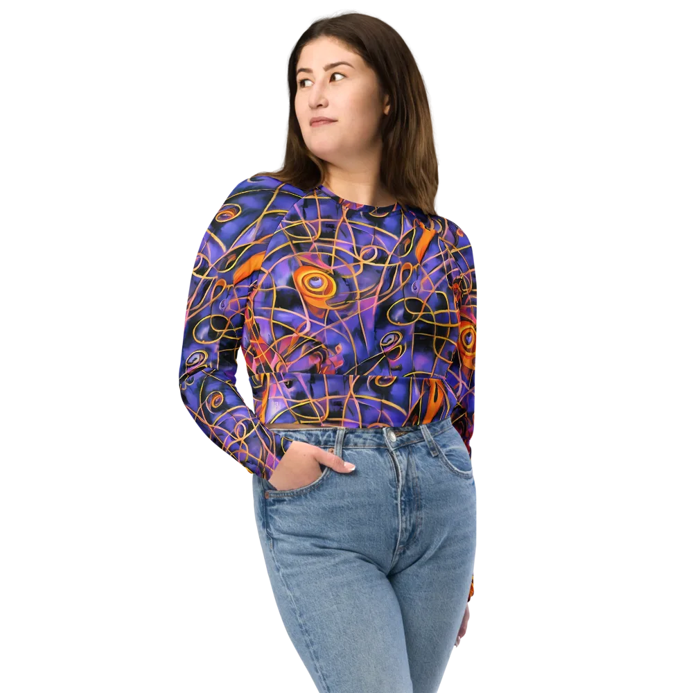 Bailly's Twist on Long Sleeve Crop Top — Front