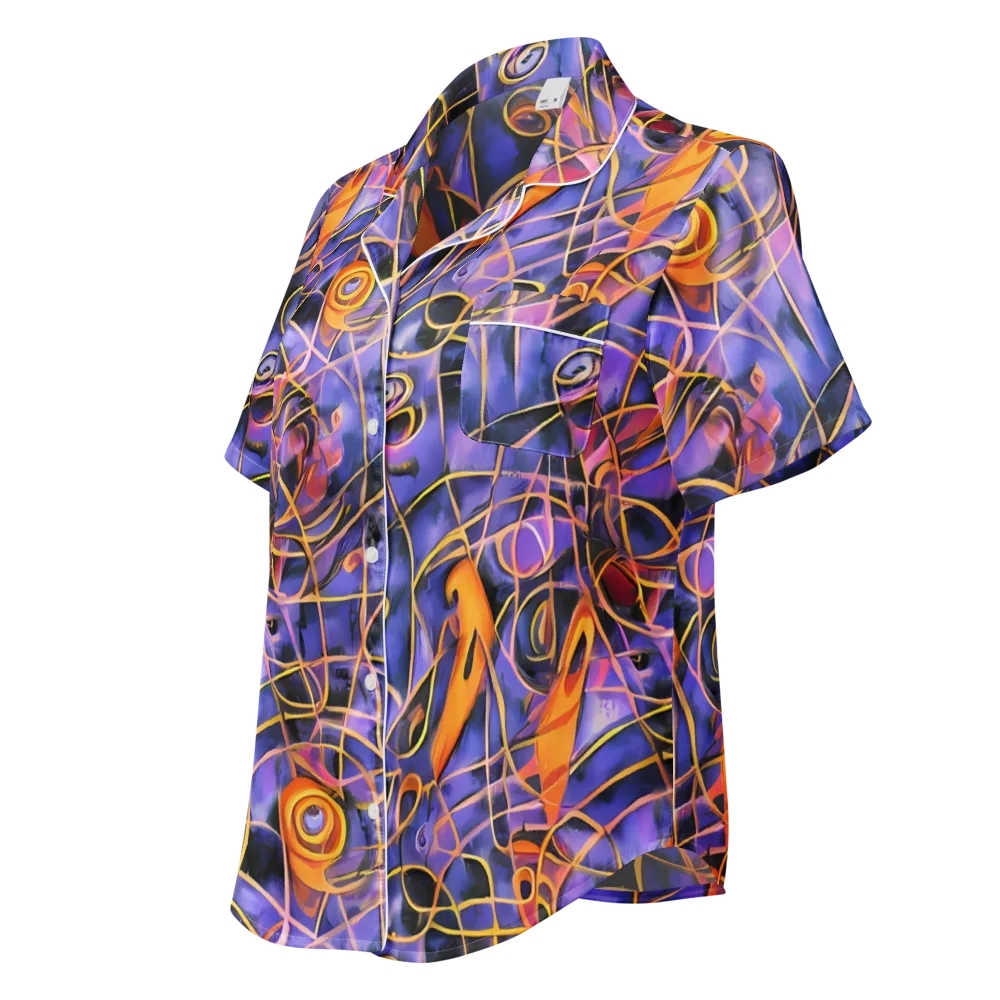 Bailly's Twist on Women's Short Sleeve Pajama Top — Left Front