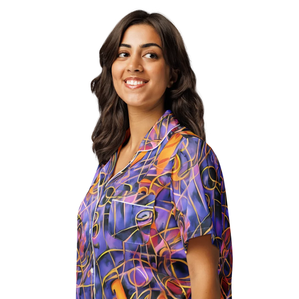Bailly's Twist on Women's Short Sleeve Pajama Top — Left Front