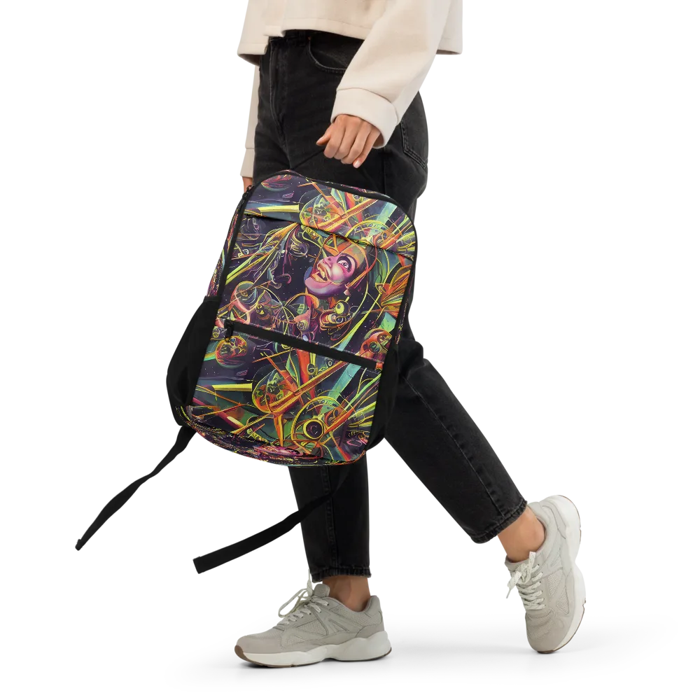 Psychedelic Deep Space on Utility Backpack — Front