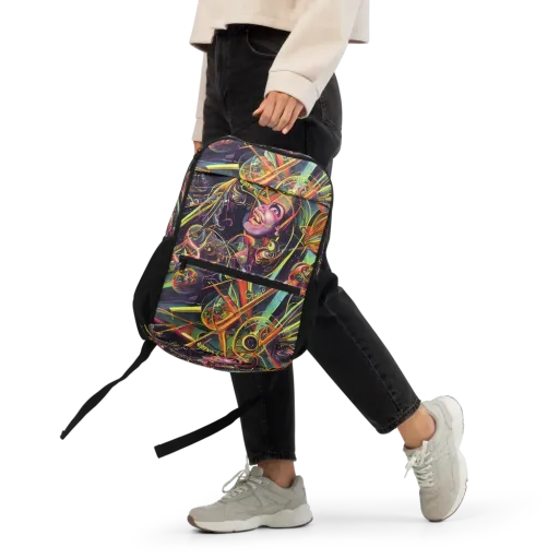 Psychedelic Deep Space on a Utility Backpack