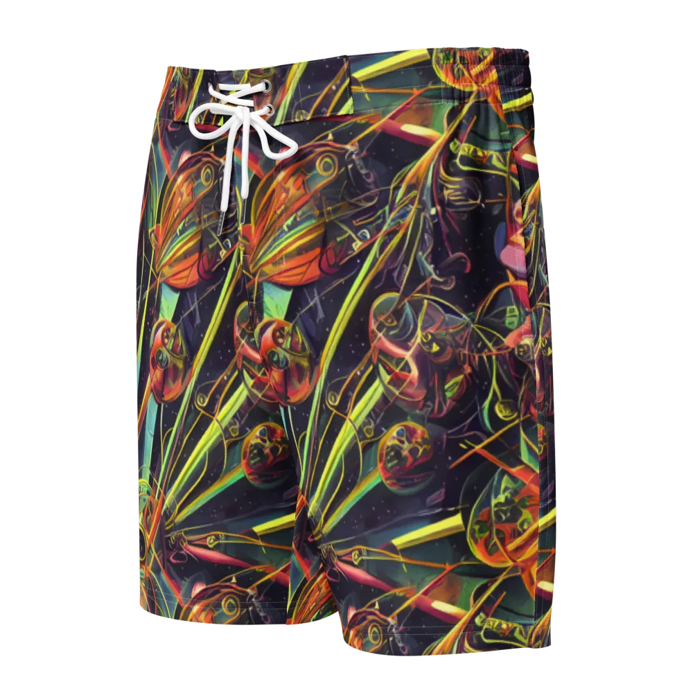 Psychedelic Deep Space on Men's Board Shorts — Front