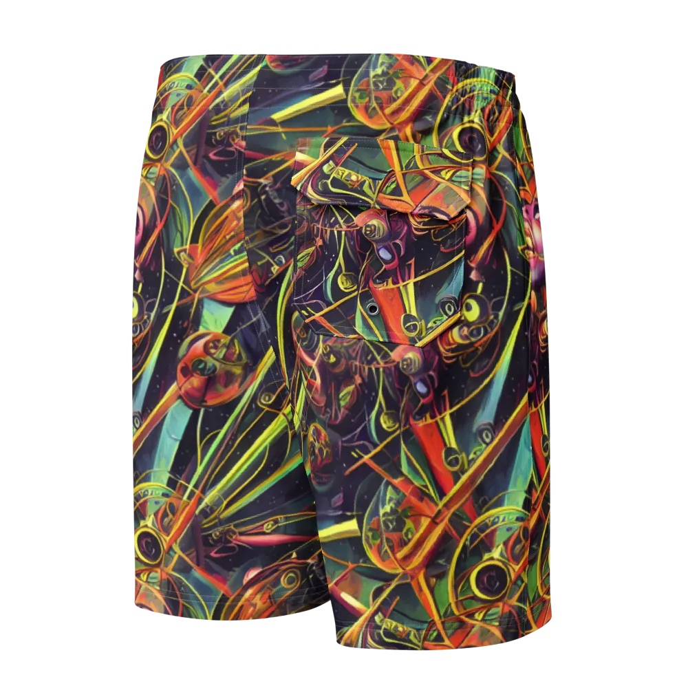 Psychedelic Deep Space on Men's Board Shorts — Back