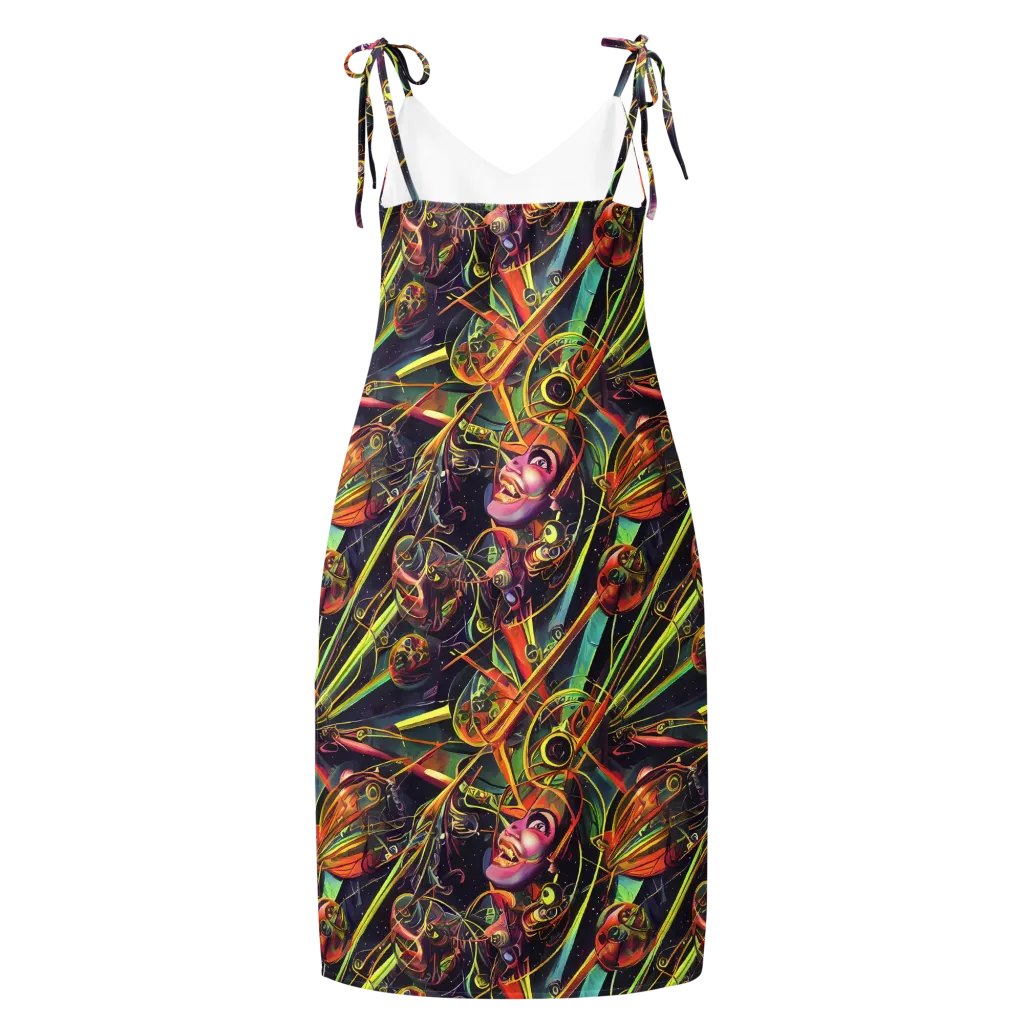 Psychedelic Deep Space on Slip Dress — Back