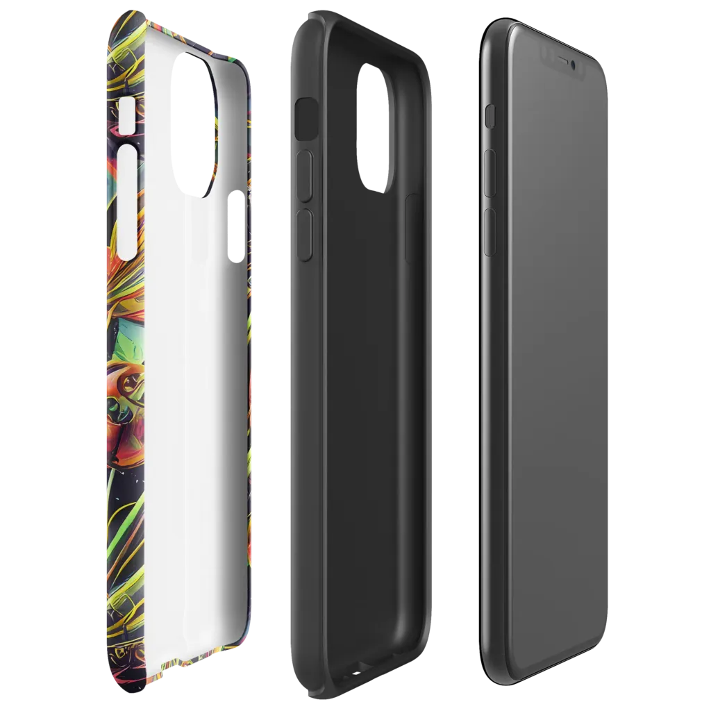 Psychedelic Deep Space on Tough Case for iPhone® — Right
