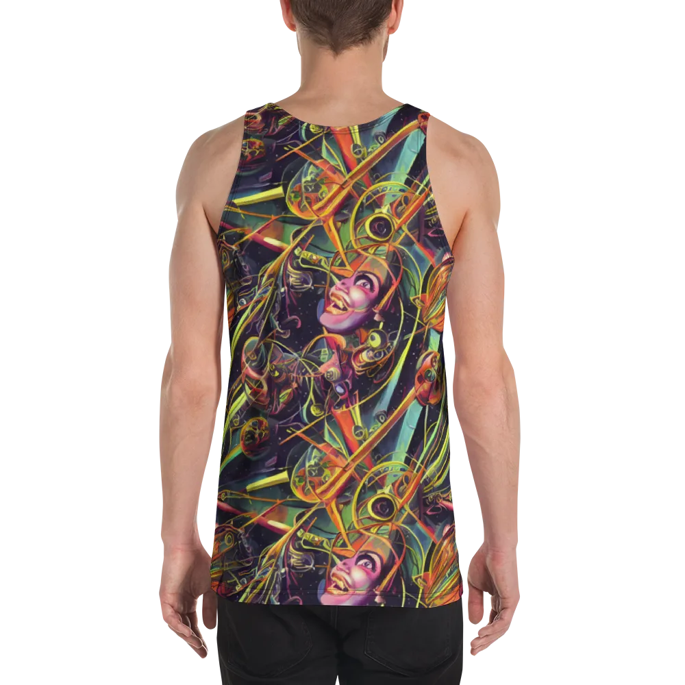 Psychedelic Deep Space on Men's Tank Top — Back