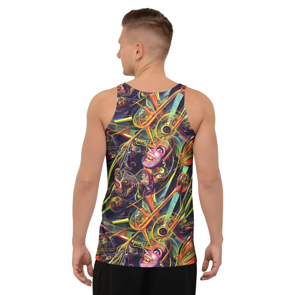 Psychedelic Deep Space on Men's Tank Top — Back