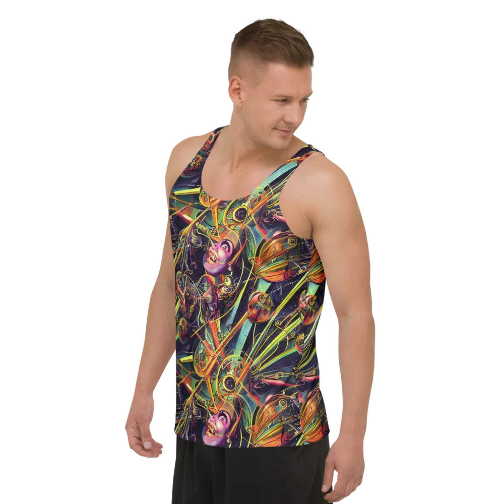 Psychedelic Deep Space on Men's Tank Top — Left Front