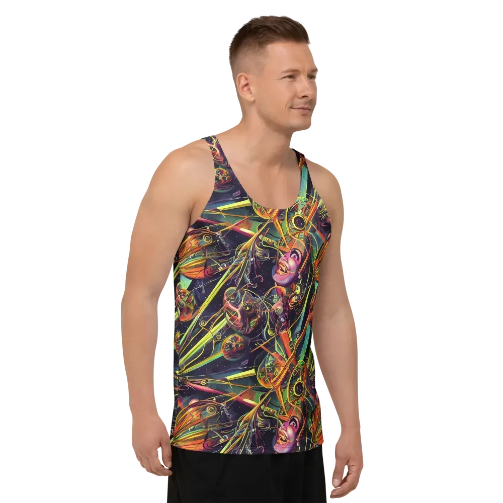 Psychedelic Deep Space on Men's Tank Top — Right Front