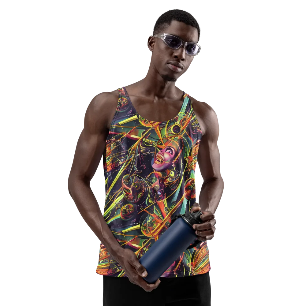 Psychedelic Deep Space on Men's Tank Top — Front