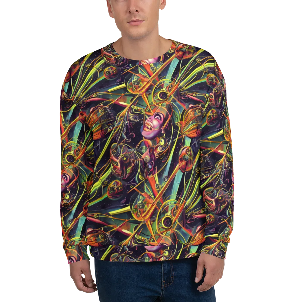 Psychedelic Deep Space on Sweatshirt — Front
