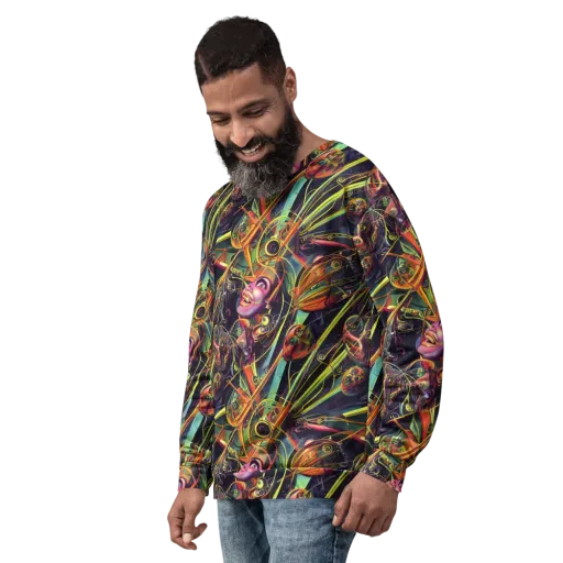 Psychedelic Deep Space on a Sweatshirt
