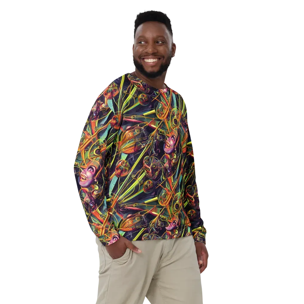 Psychedelic Deep Space on Sweatshirt — Front