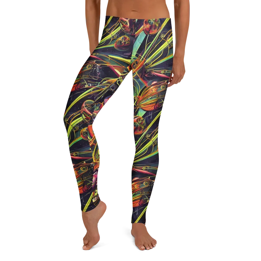 Psychedelic Deep Space on Leggings — Front