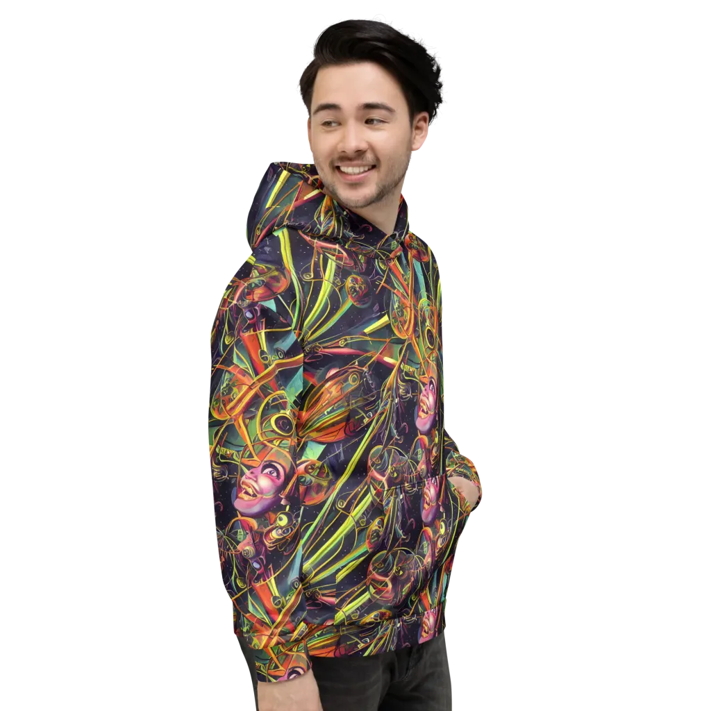 Psychedelic Deep Space on Hoodie — Right