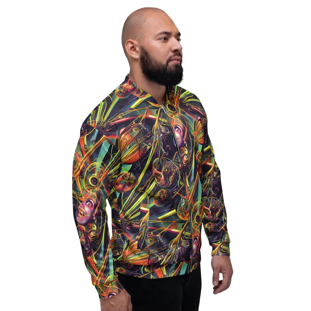 Psychedelic Deep Space on Bomber Jacket — Right