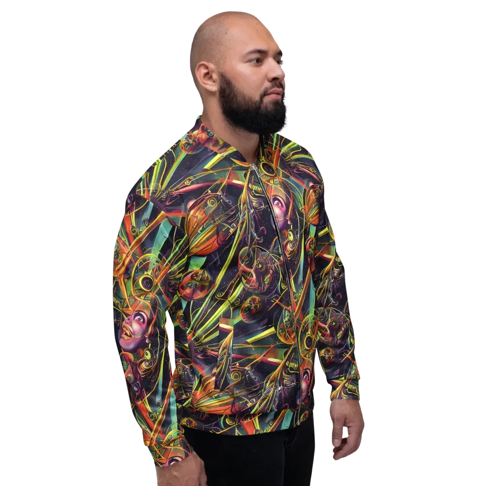 Psychedelic Deep Space on Bomber Jacket — Right