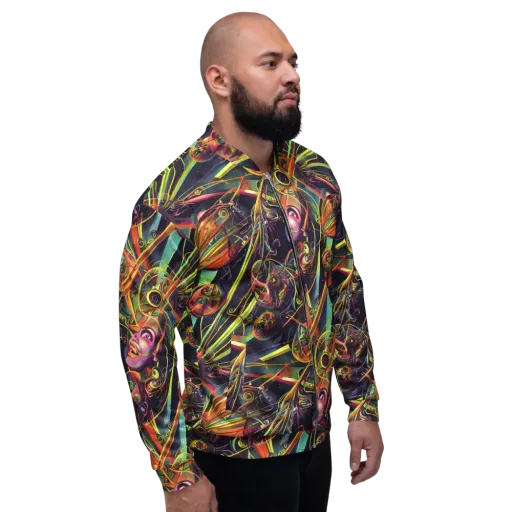 Psychedelic Deep Space on a Bomber Jacket