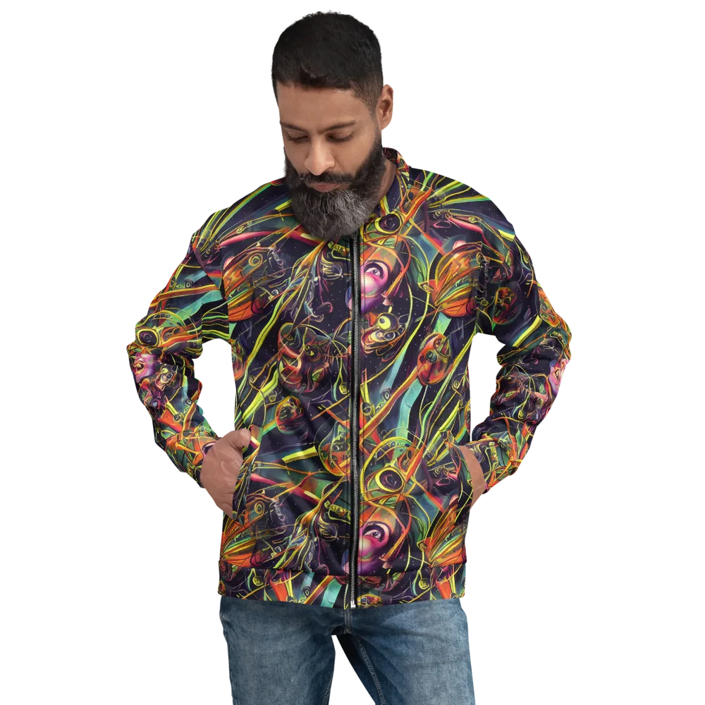 Psychedelic Deep Space on Bomber Jacket — Front