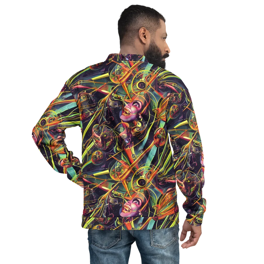 Psychedelic Deep Space on Bomber Jacket — Back