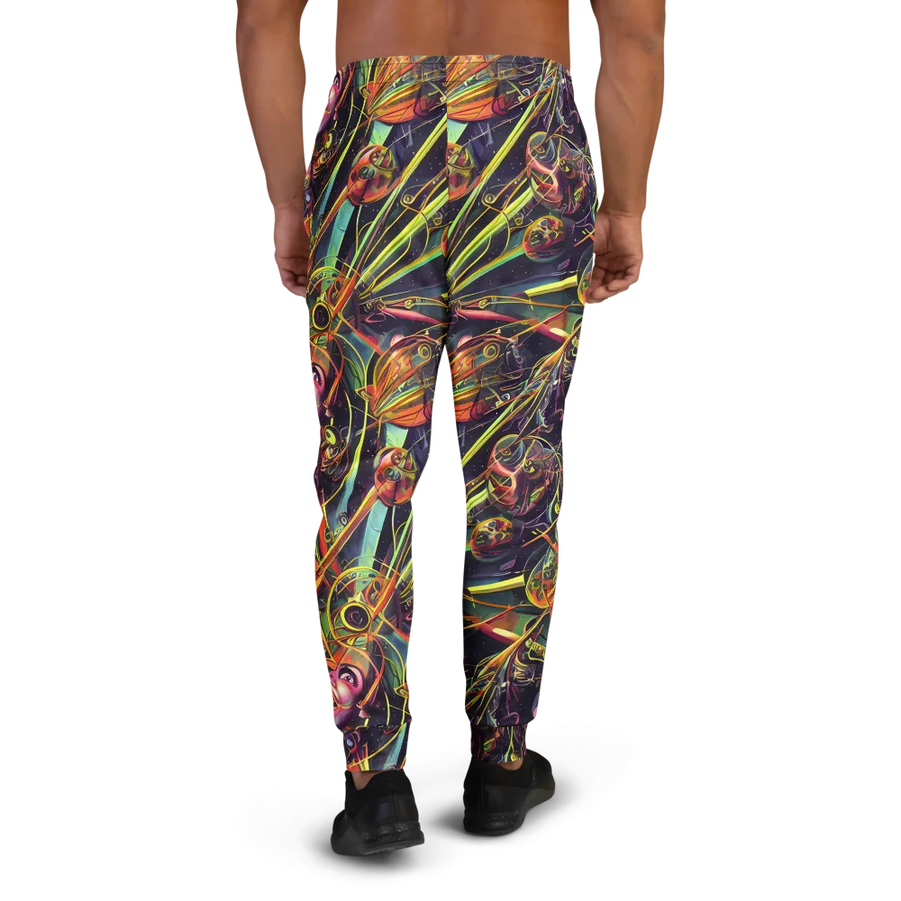 Psychedelic Deep Space on Men's Joggers — Back