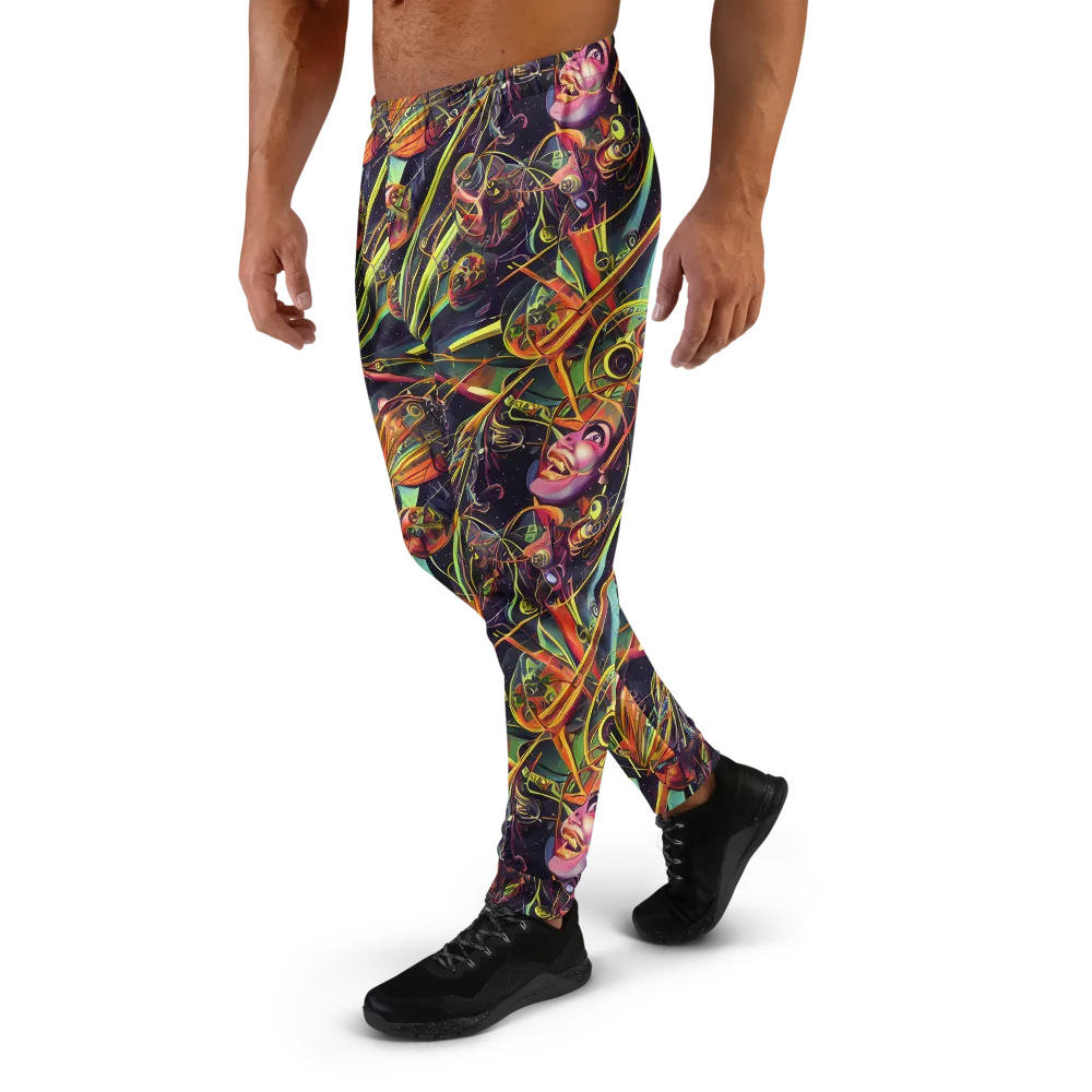 Psychedelic Deep Space on Men's Joggers — Left