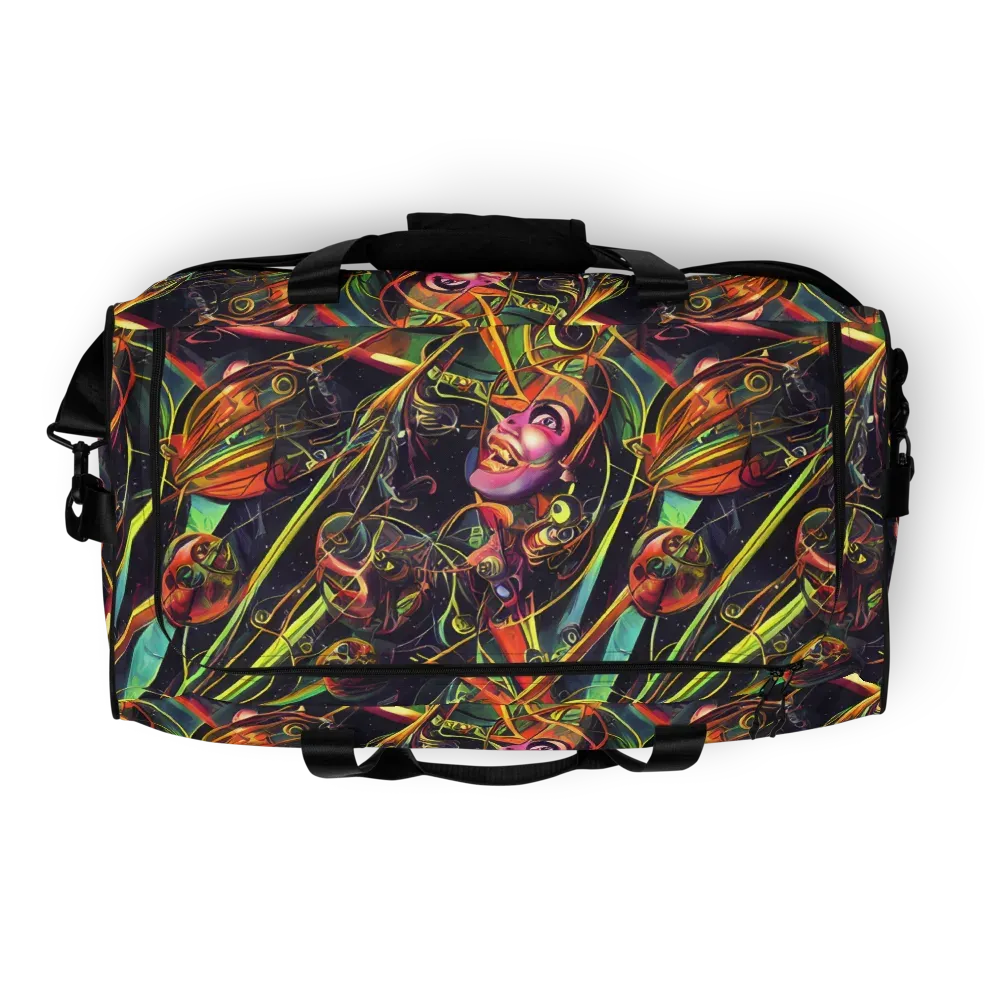 Psychedelic Deep Space on Duffle Bag — Top