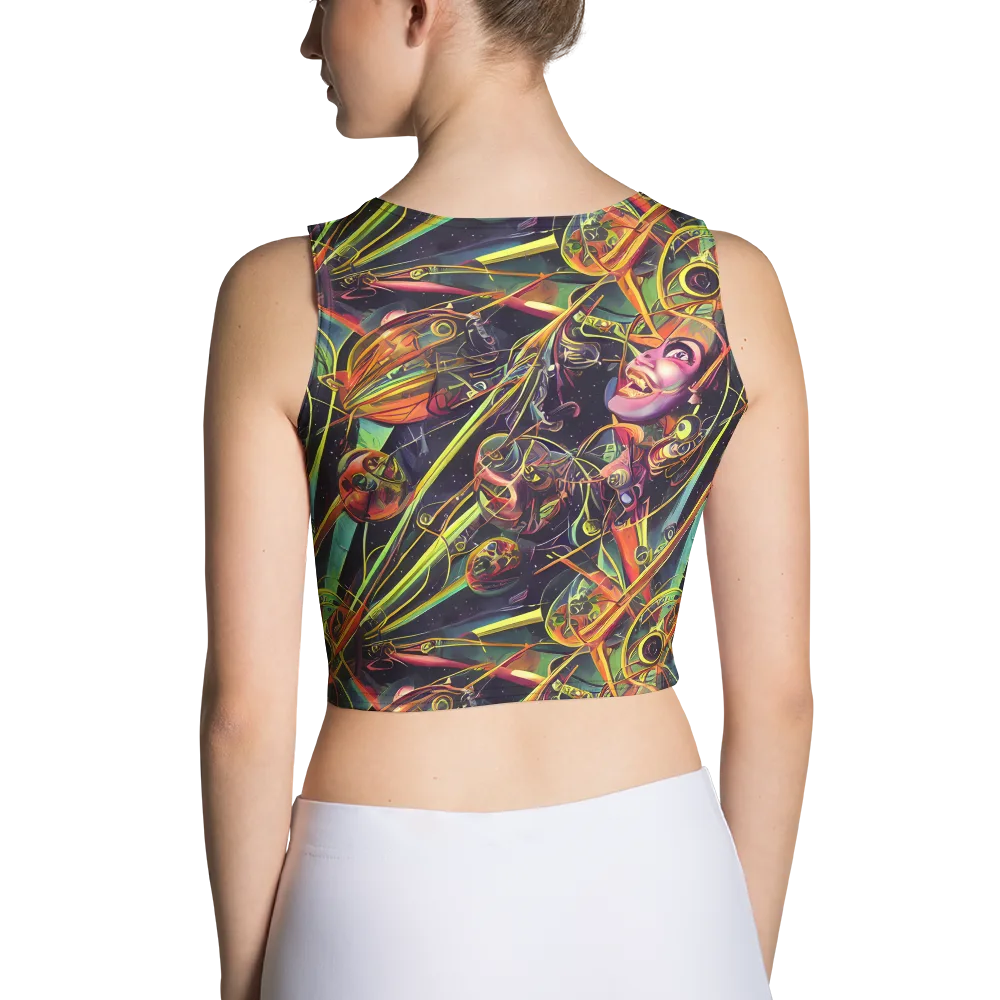 Psychedelic Deep Space on Crop Top — Back