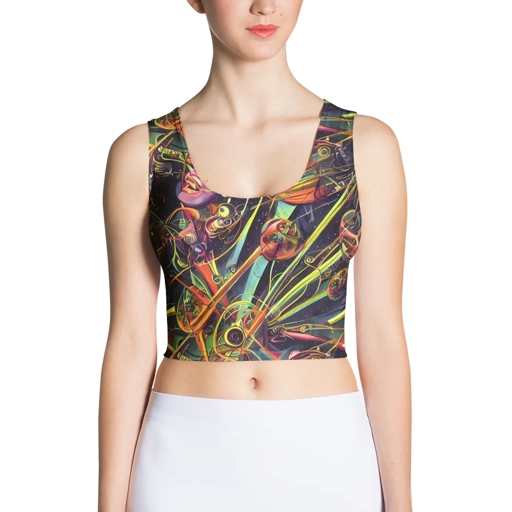 Psychedelic Deep Space on Crop Top — Front