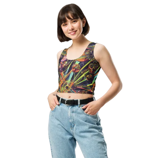 Psychedelic Deep Space on a Crop Top