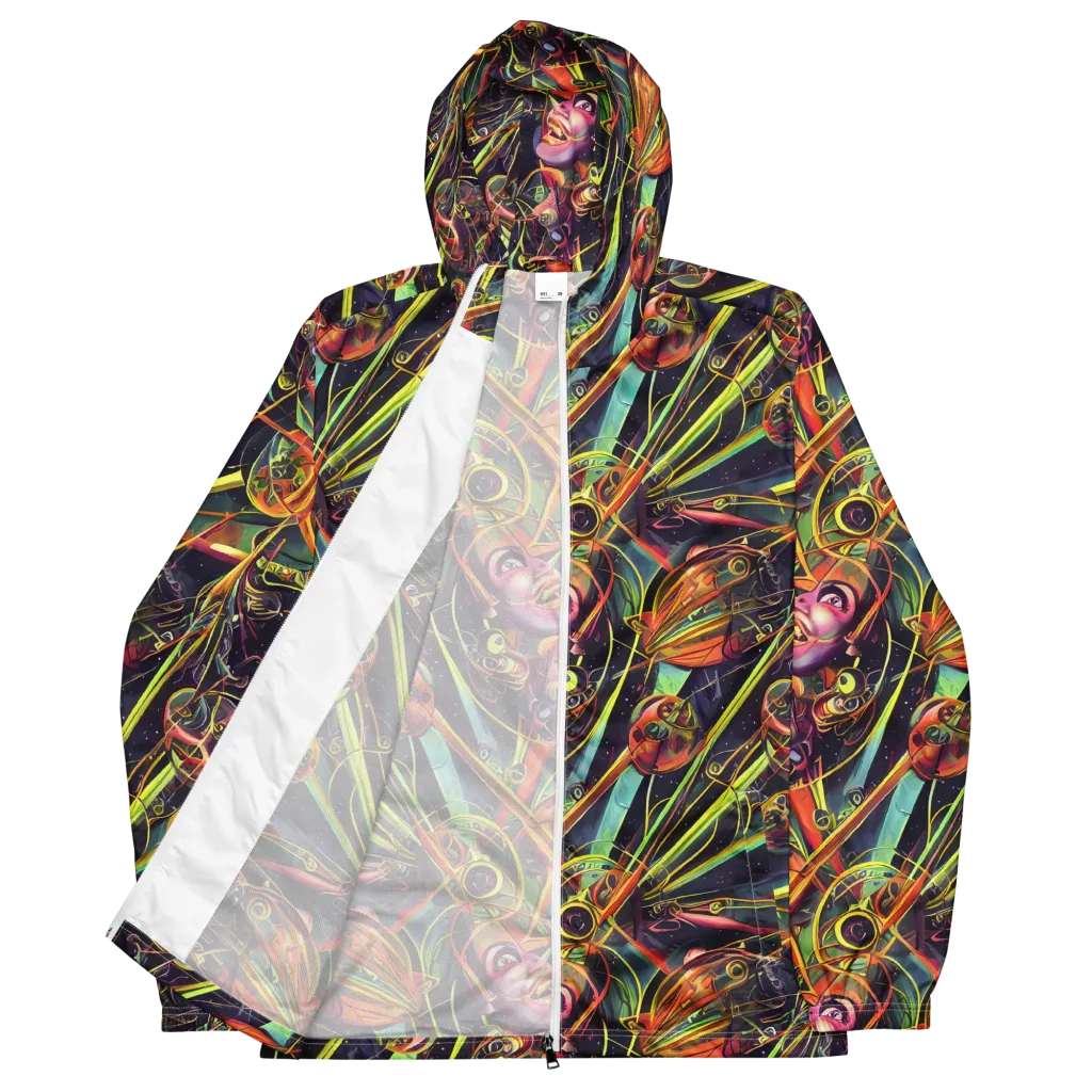Psychedelic Deep Space on Men's Windbreaker — Front