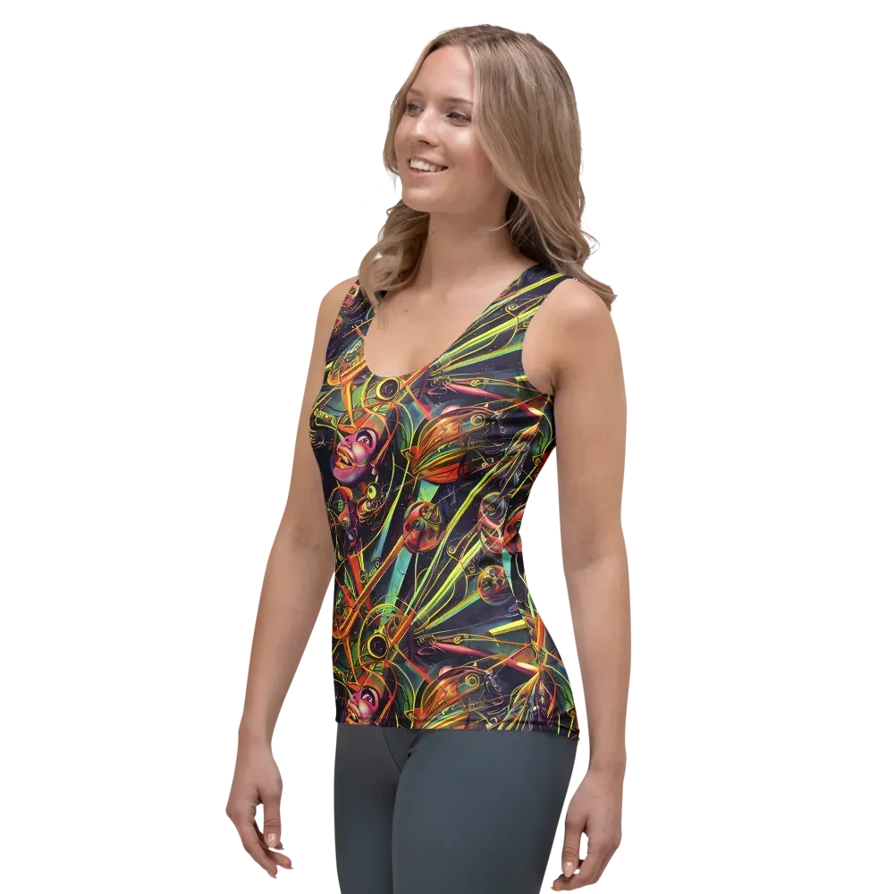 Psychedelic Deep Space on Women's Tank Top — Left Front