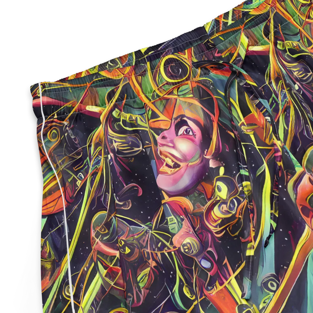 Psychedelic Deep Space on Women's Pajama Shorts — Product details