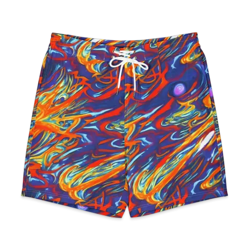 Galactic Ember on a Men's Board Shorts