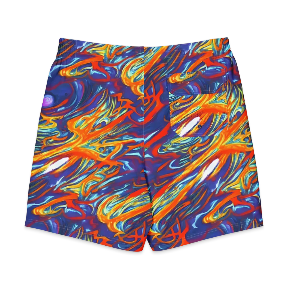 Galactic Ember on Men's Board Shorts — Back